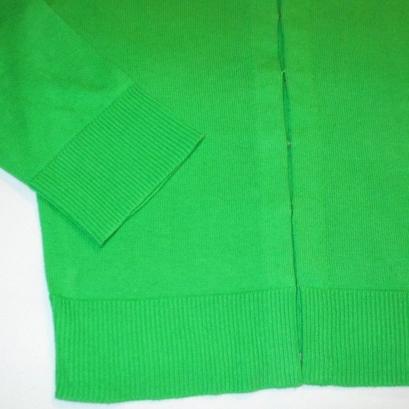 Lilly Pulitzer: Holiday Cardigan, Kelly Green, crop, 3/4  sleeve, XS - Picture 3 of 7